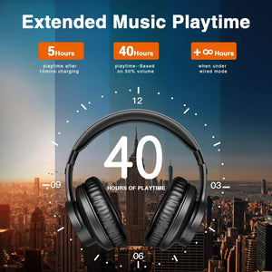 Bluetooth 5.0 Touch Control Wireless Headphone with Mic