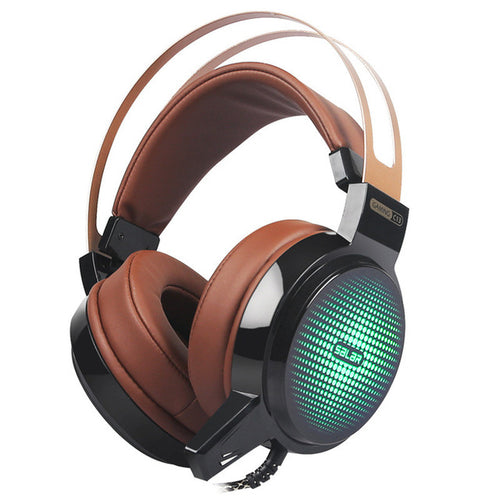 Headphone Gamer With Microphone LED Light