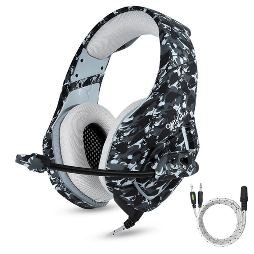 Camouflage Gaming Headset With Microphone
