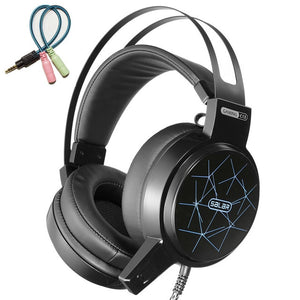 Headphone Gamer With Microphone LED Light
